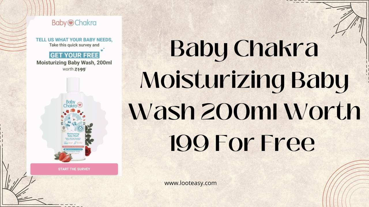 Baby Chakra Moisturizing Baby Wash 200ml Worth 199 For Free