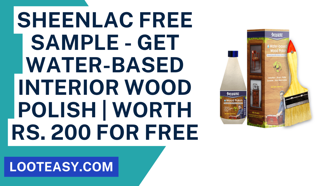 Sheenlac Free Sample Get Waterbased Interior Wood Polish